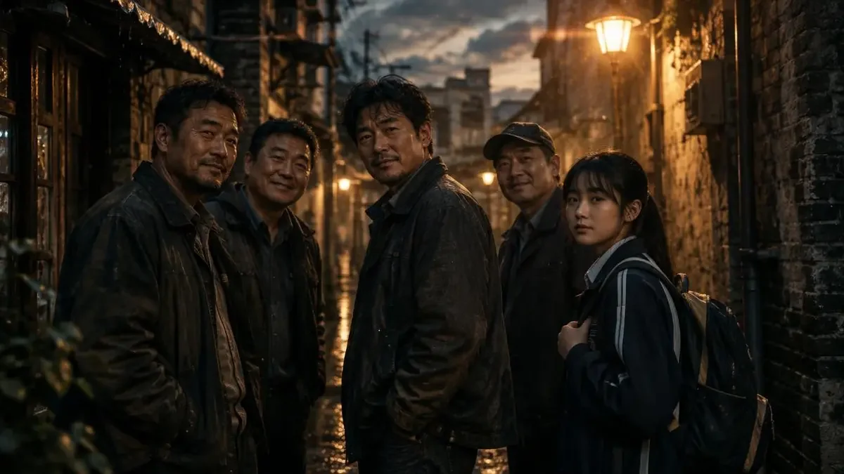 《认下混混老爹，我一路青云》16:9 横版封面，家庭、成长、逆风翻盘题材短剧